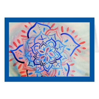 Abstracte florale waterverf mandala