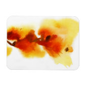 Abstracte florale waterverf schilderijen 2 magneet (Horizontaal)