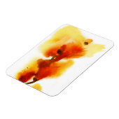 Abstracte florale waterverf schilderijen 2 magneet (Linkerzijde)