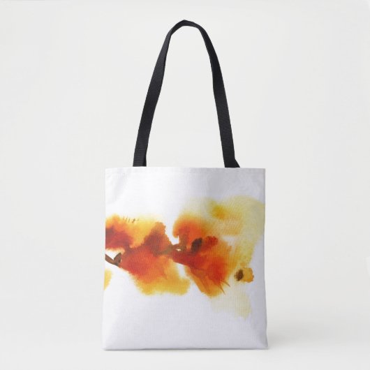 Abstracte florale waterverf schilderijen 2 tote bag (Voorkant)