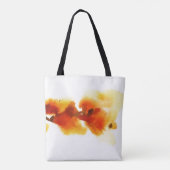 Abstracte florale waterverf schilderijen 2 tote bag (Achterkant)