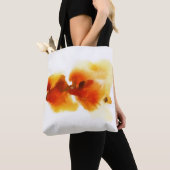 Abstracte florale waterverf schilderijen 2 tote bag (Dichtbij)