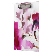 Abstracte florale waterverf schilderijen 4 klembord (Links)