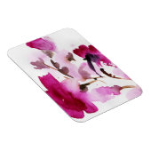 Abstracte florale waterverf schilderijen 4 magneet (Rechterzijde)