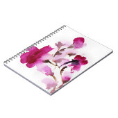 Abstracte florale waterverf schilderijen 4 notitieboek (Linkerzijde)