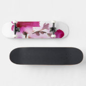 Abstracte florale waterverf schilderijen 4 skateboard (Horizontaal)