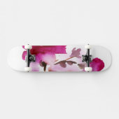 Abstracte florale waterverf schilderijen 4 skateboard (Horizontaal)