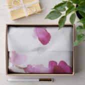 Abstracte florale waterverf schilderijen 4 tissuepapier (Geschenk)