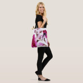 Abstracte florale waterverf schilderijen 4 tote bag (Op model)