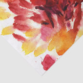 Abstracte florale waterverf schilderijen 5 tissuepapier (Detail)