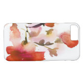 Abstracte florale waterverf schilderijen Case-Mate iPhone case (Achterkant (Horizontaal))