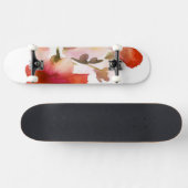 Abstracte florale waterverf schilderijen persoonlijk skateboard (Horizontaal)