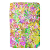 Abstracte floranje met een korte kleur badmat (Voorkant Verticaal)