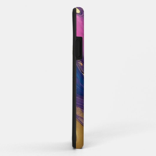 Abstracte Flow Art-Blue Paarse Roze en Goud- Case-Mate iPhone Case (Achterkant/rechts)