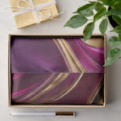Abstracte Flow Art-Fuchsia Paarse en Gold- Tissuepapier (Geschenk)