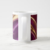 Abstracte Flow Art-Motivatie- Grote Koffiekop (Achterkant)