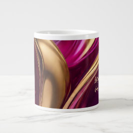 Abstracte Flow Art-Motivatie- Grote Koffiekop