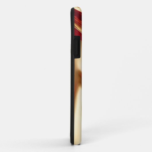 Abstracte Flow Art-Red en Gold Case-Mate iPhone Case (Achterkant/rechts)