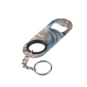 Abstracte Flow Bottle Opener Sleutelhanger Mini Flessenopener (Achterkant Gekanteld)