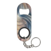 Abstracte Flow Bottle Opener Sleutelhanger Mini Flessenopener (Achterkant)