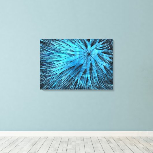 Abstracte Flower5 - Canvas afdrukken (Insitu (Houten vloer))