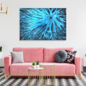 Abstracte Flower5 - Canvas afdrukken (Insitu (Woonkamer))