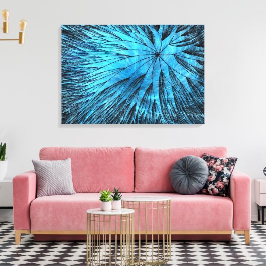 Abstracte Flower5 - Canvas afdrukken (Insitu (Woonkamer))