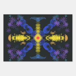 Abstracte Flower Gift Wrap Inpakpapier Vel