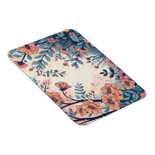 Abstracte Flower Ontworpen Flexibele Fotomagneet Magneet (Rechterzijde)