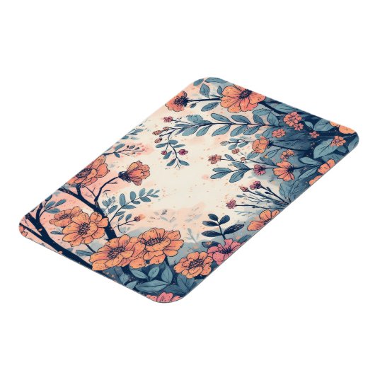 Abstracte Flower Ontworpen Flexibele Fotomagneet Magneet (Linkerzijde)