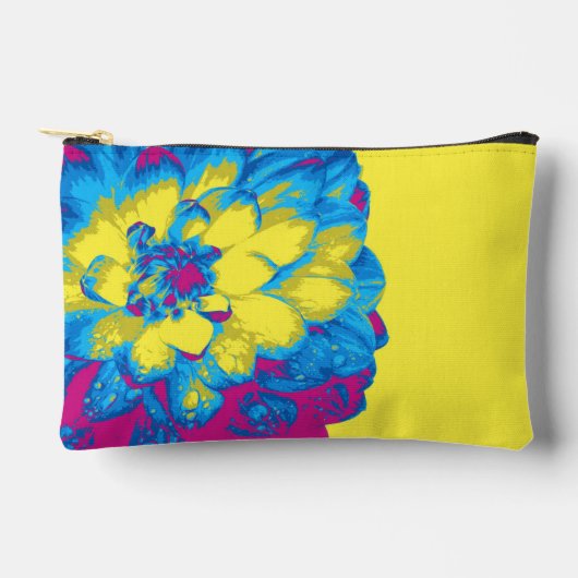 Abstracte Flower Small Accessoire Pouch Etui (Voorkant)