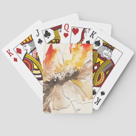 Abstracte Flower speelkaarten (Achterkant)