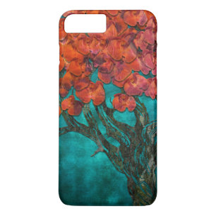 Abstracte flower Tree Digital-kunst iPhone 8/7 Plus Hoesje