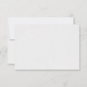 Abstracte Flower Wedding Response Kaart (Achterkant)