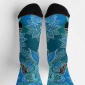 Abstracte Flowers Boho Sokken (Top)