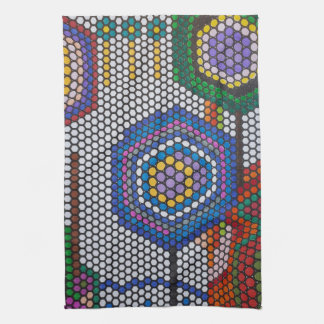 Abstracte Flowers Kitchen Towel Theedoek