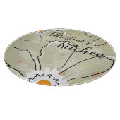 Abstracte Flowers Voeg een 12-inch Glas toe Snijplank (Hoek)