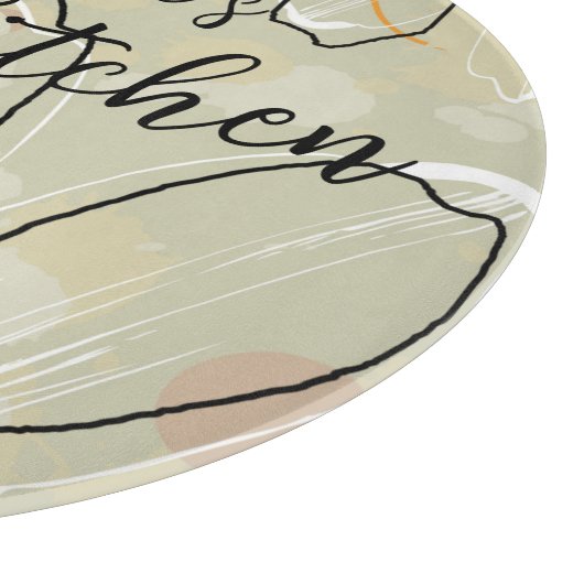 Abstracte Flowers Voeg een 12-inch Glas toe Snijplank (Hoek)