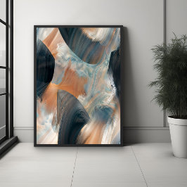Abstracte Fluid Dreamscape Flow Art Perfect Poster