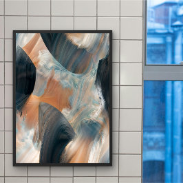 Abstracte Fluid Dreamscape Flow Art Poster