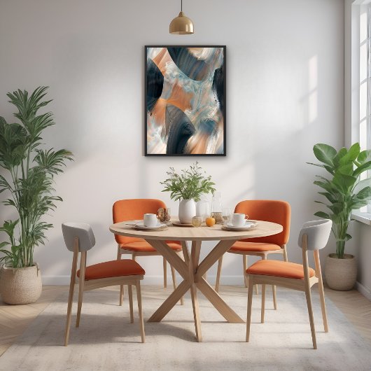 Abstracte Fluid Dreamscape Flow Art Poster