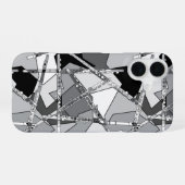 Abstracte fluiten iPhone 16 hoesje (Achterkant horizontaal)