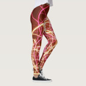 Abstracte fluorescerende lijnen leggings (Rechts)