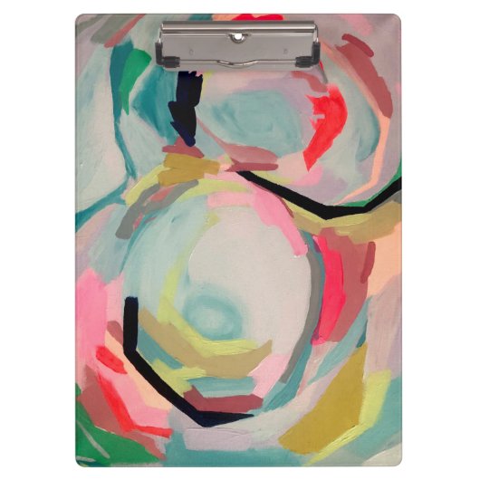 Abstracte Fluro Acryl Schildering   Klembord (Voorkant)