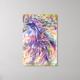 Abstracte foenix-vogelkunst  canvas afdruk
