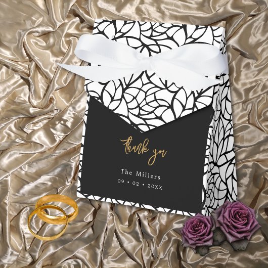 Abstracte foliage Pattern Favor Box Bedankdoosjes