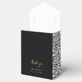 Abstracte foliage Pattern Favor Box Bedankdoosjes (Geopend)
