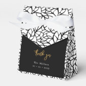 Abstracte foliage Pattern Favor Box Bedankdoosjes (Voorkant Zijde)