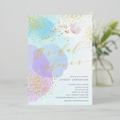 Abstracte Folie  Vrijgezellenfeest Folie Folie Uitnodiging (Staand Voorkant)