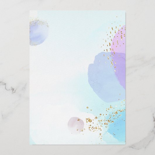 Abstracte Folie Vrijgezellenfeest Folie Folie Uitnodiging (Achterkant)